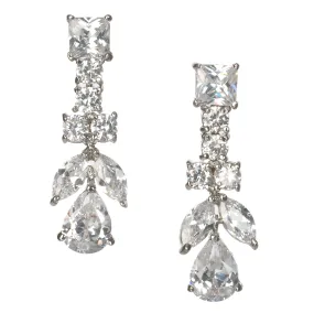 Leizia Cubic Zirconia Bridal Earrings