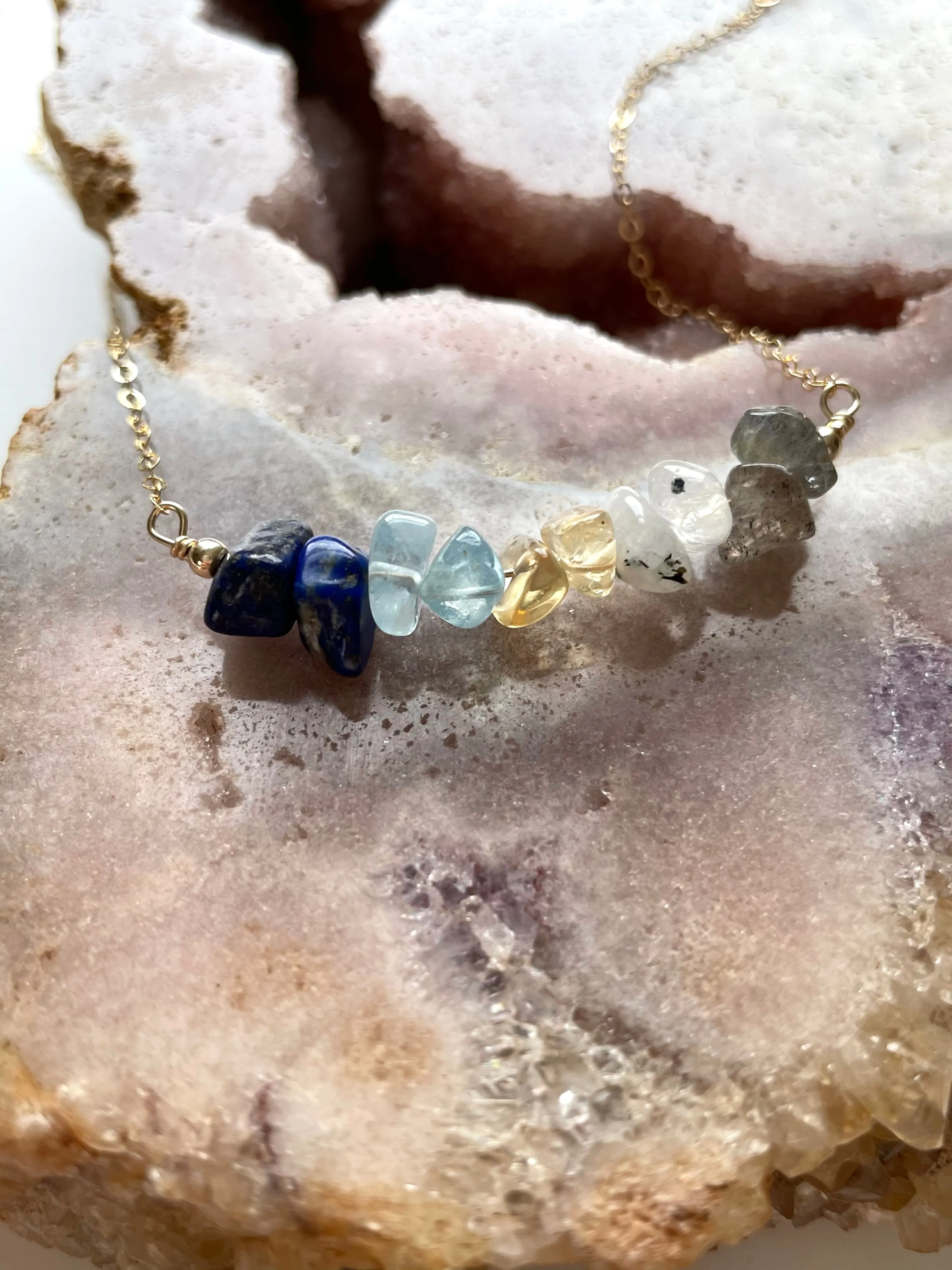 Libra  Zodiac Sign Crystal Necklace - September Birthday Gift - October  Birthday Gift - Zodiac Gift - Crystal Healing