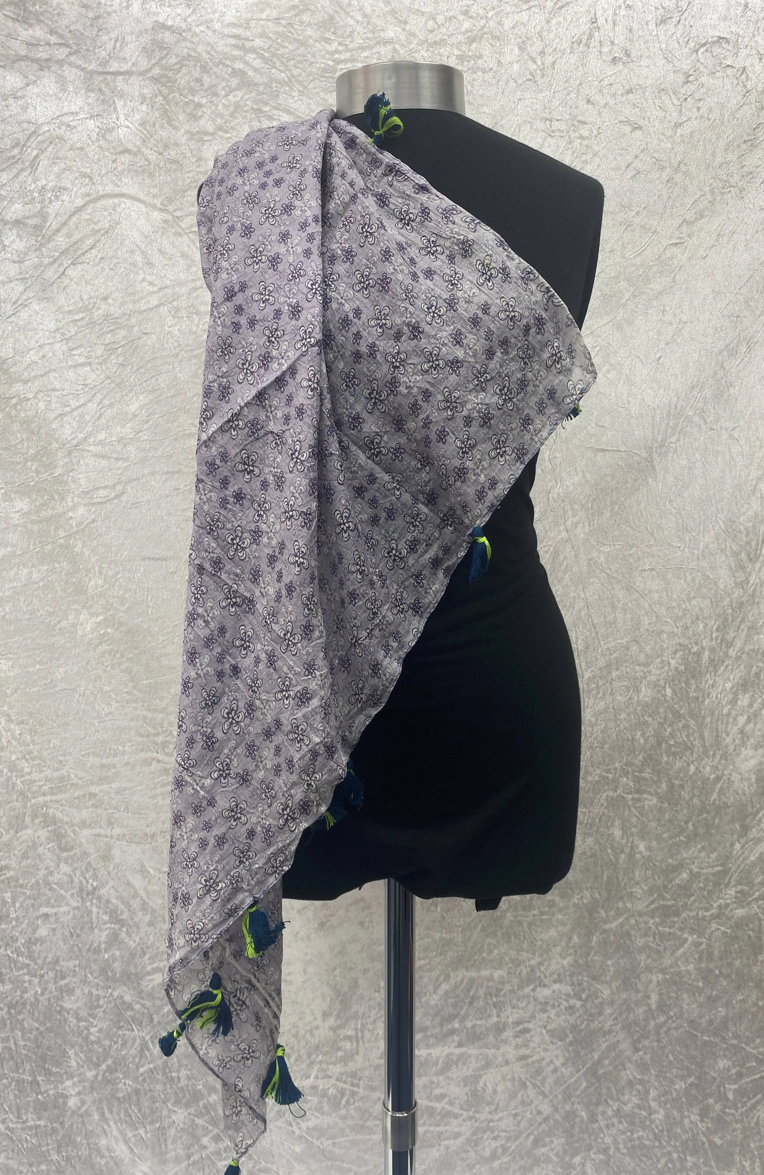 Lilac Flowers -  Ethnic Square Scarf