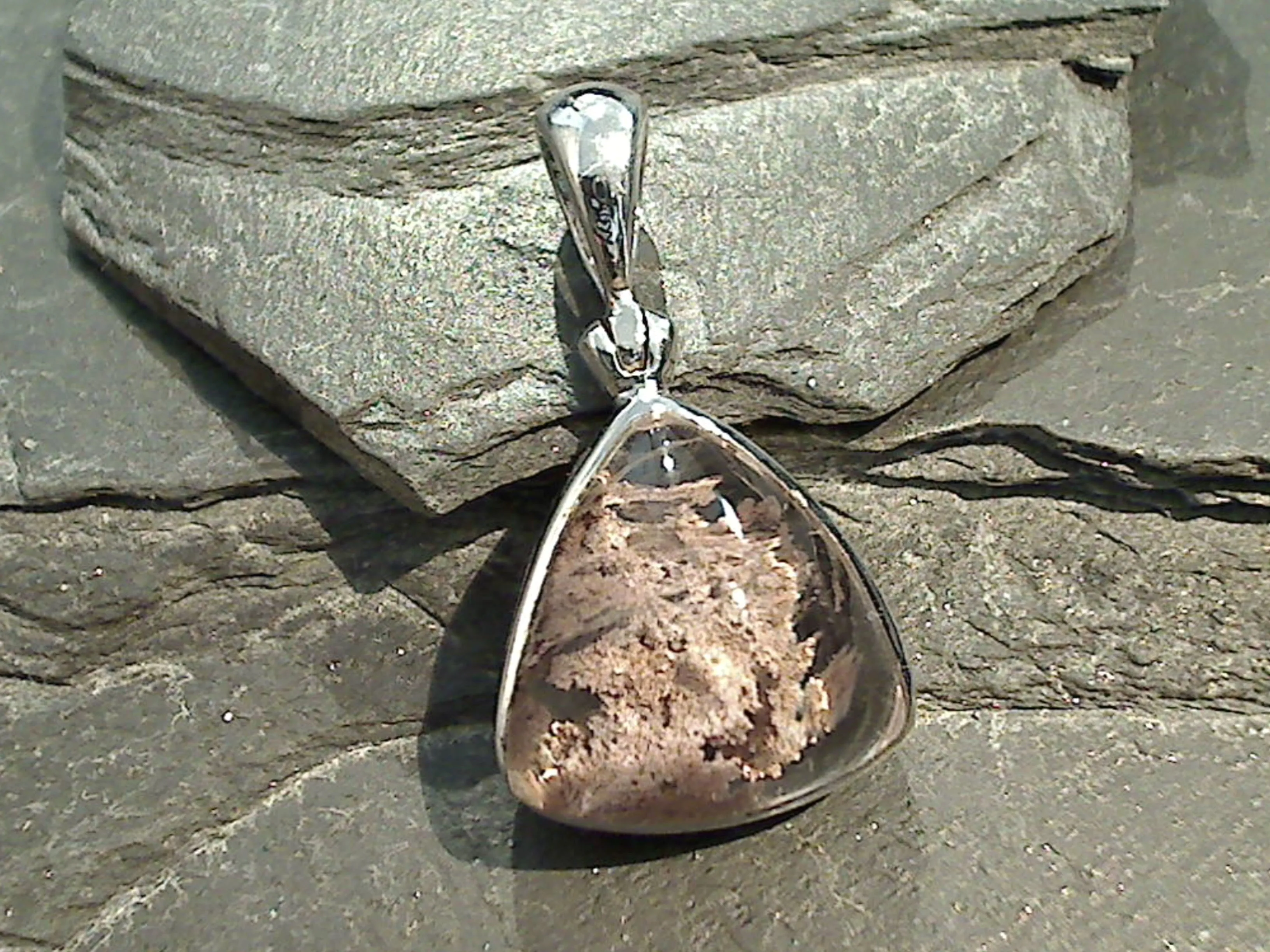 Lodelite, Rhodium Plated Sterling Silver Pendant