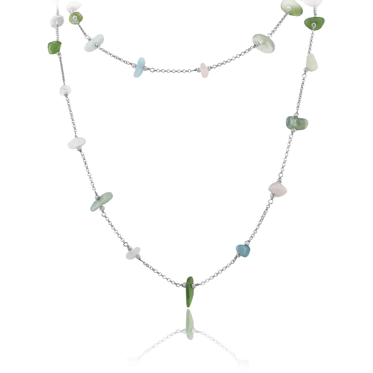 Long Necklace VIE OCEANE Green SI