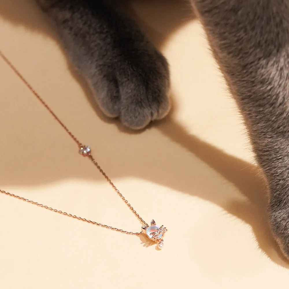 Lovely Cat Two Pin Necklace