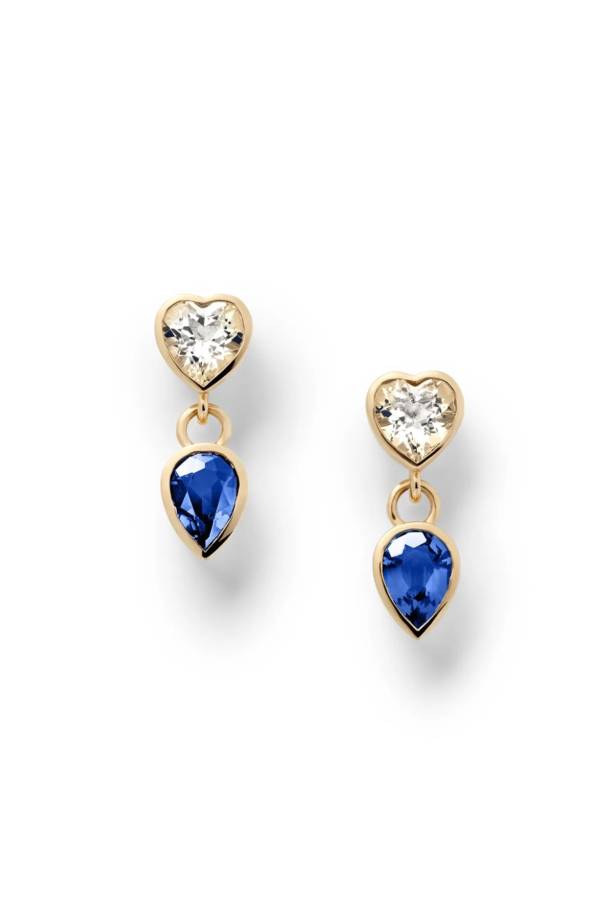 Lover   Tear Double Drop Earrings