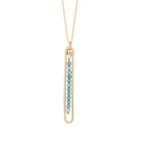 Lyric Necklace with Blue Topaz