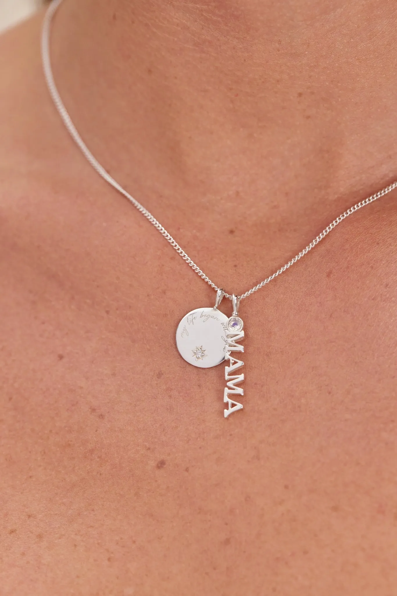 MAMA Silver Necklace