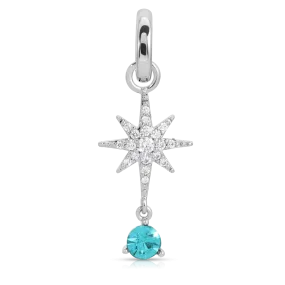 March Aquamarine Birthstone Charm - Star (Rewards Store)