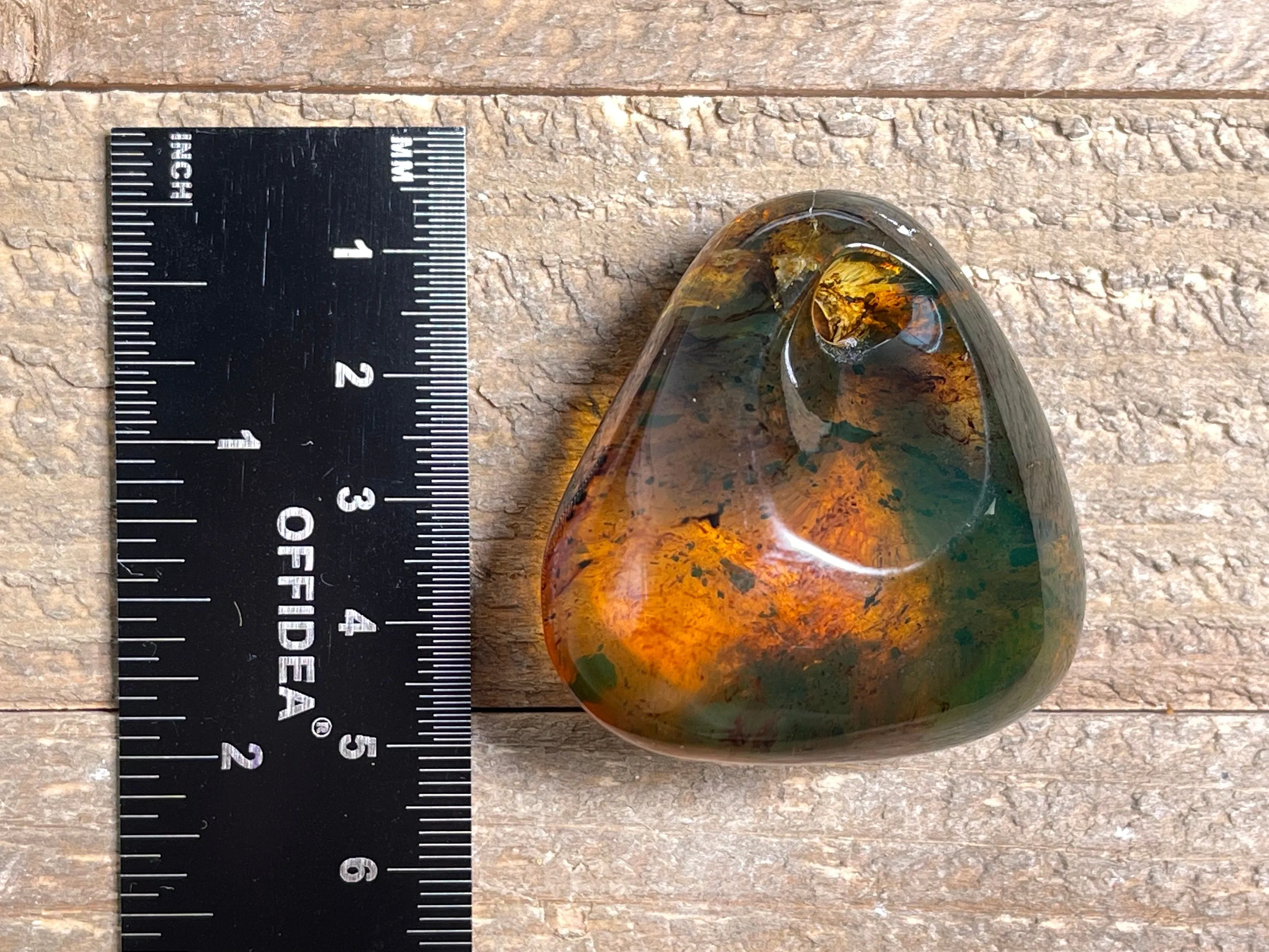 Mexican AMBER Crystal Pendant - Pendant Necklace, Handmade Jewelry, Healing Crystals and Stones, 48513