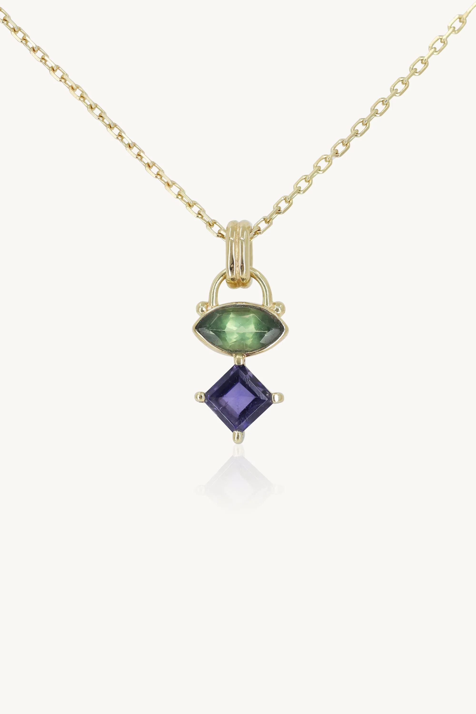 Mila Apatite & Iolite Gold Necklace