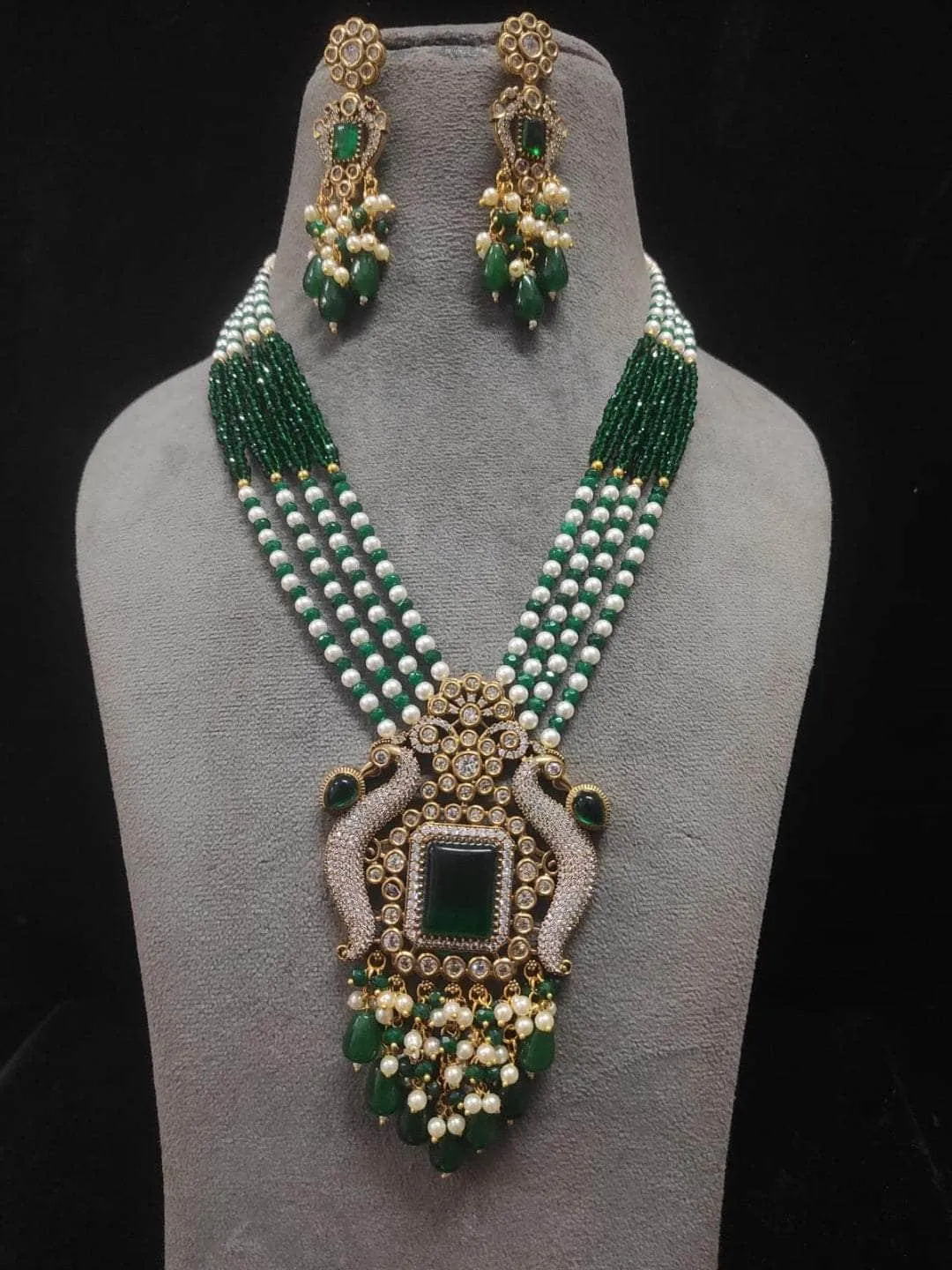 Minakari Long Kundan Necklace Set