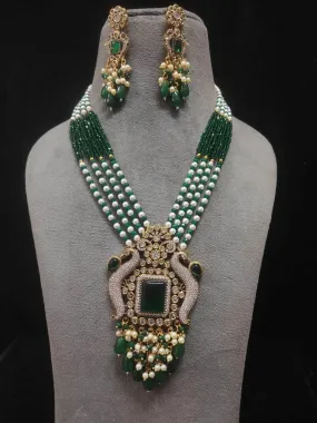 Minakari Long Kundan Necklace Set