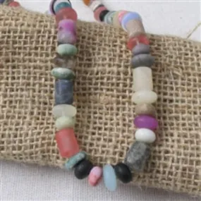 Mixed Rainbow Natural Gemstone Beaded Necklace