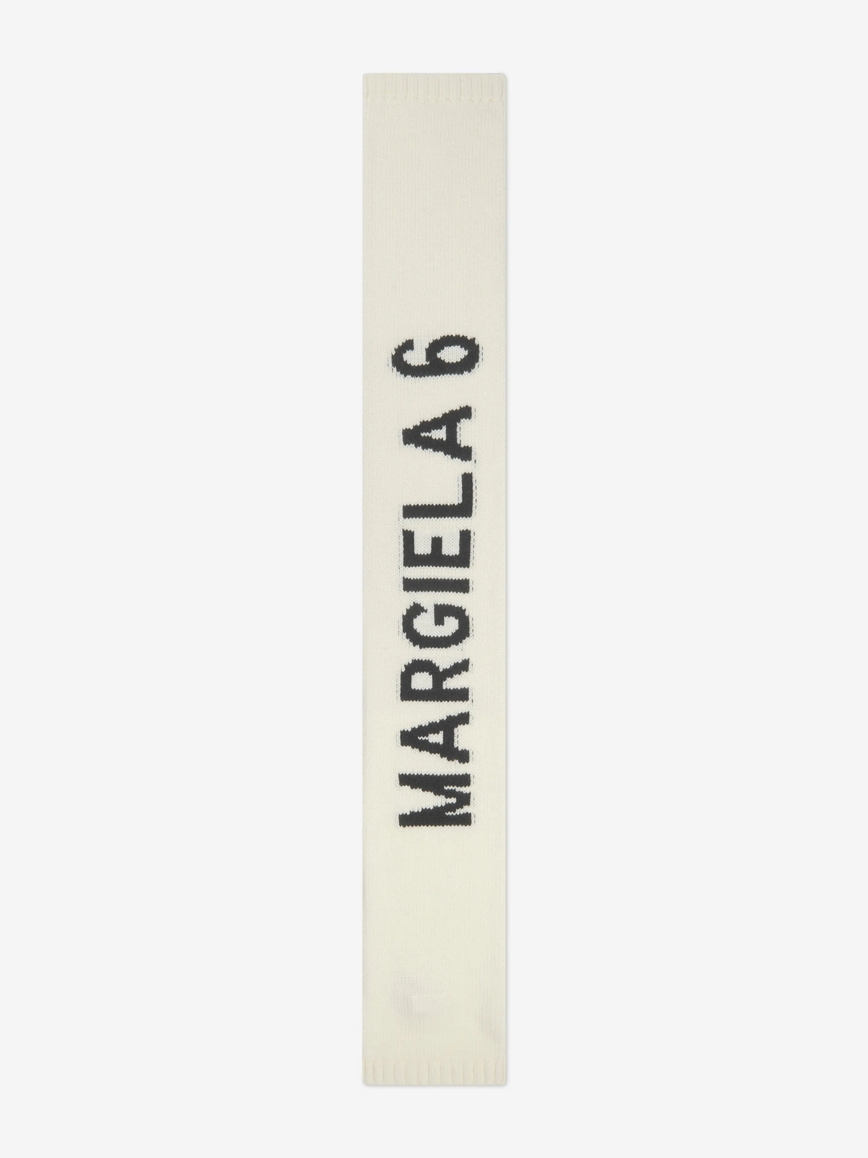 MM6 Maison Margiela Kids Wool Logo Scarf