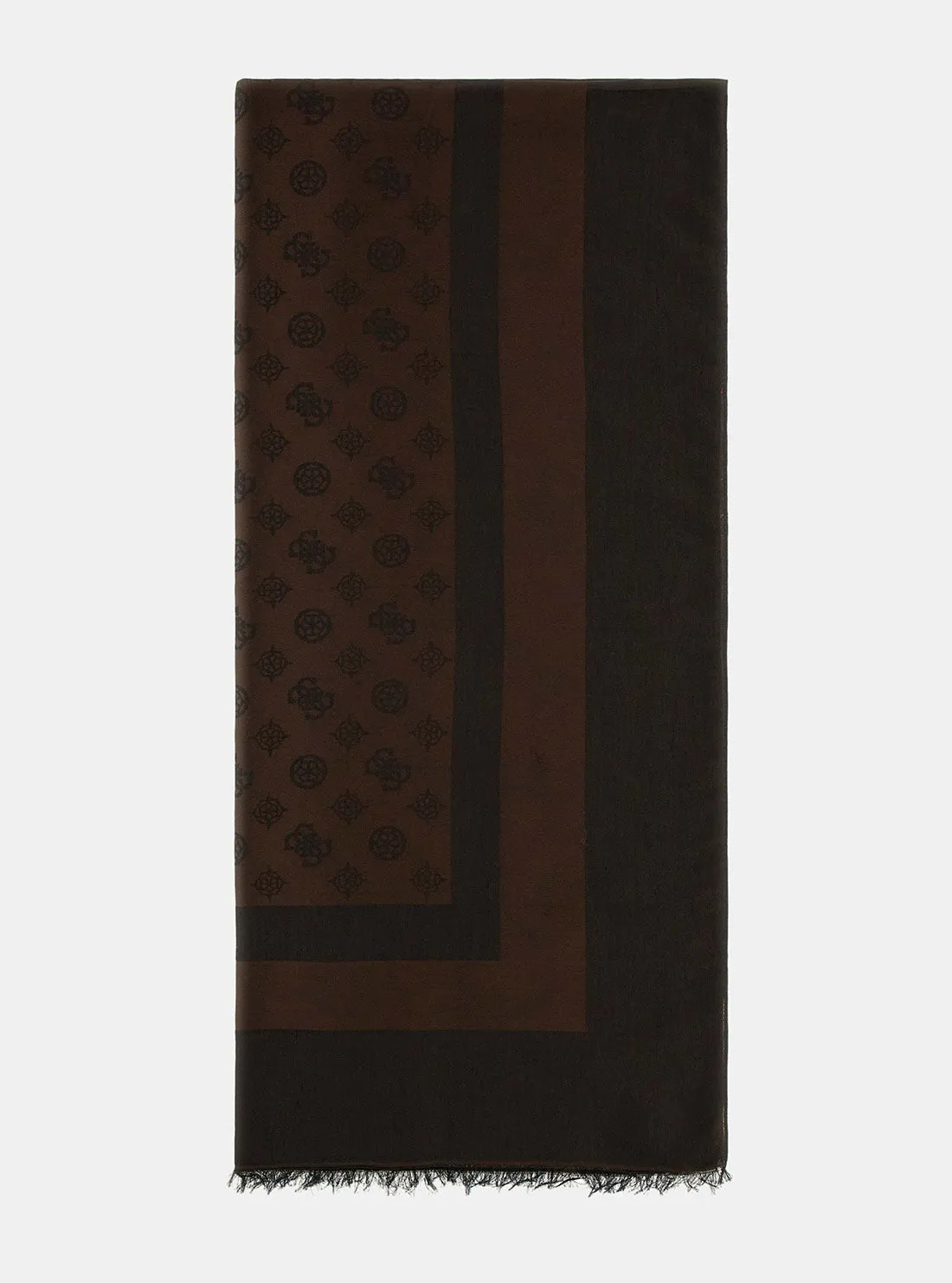 Mocha Logo James Jacquard Scarf