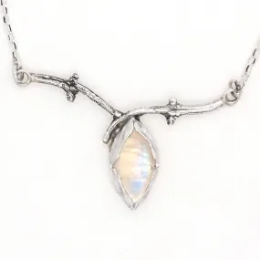 Moonstone Branch Necklace