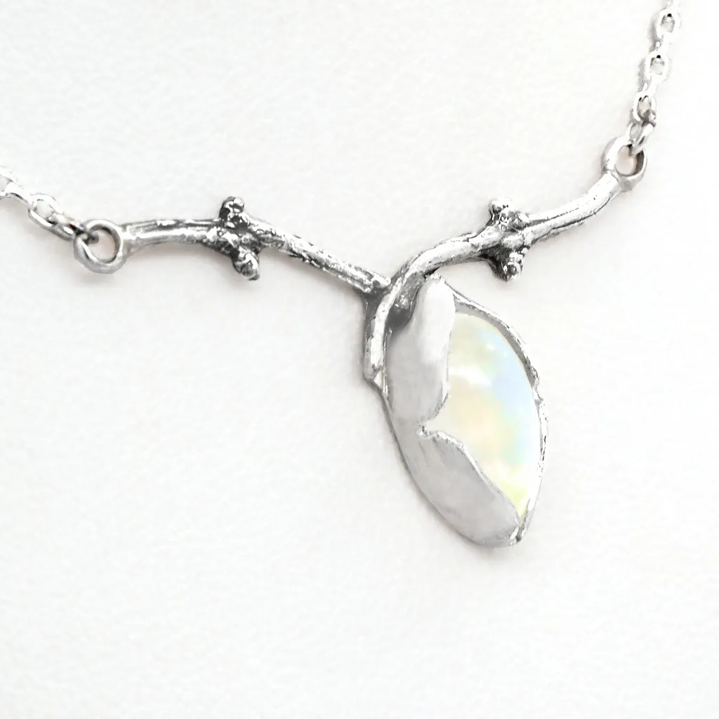 Moonstone Branch Necklace