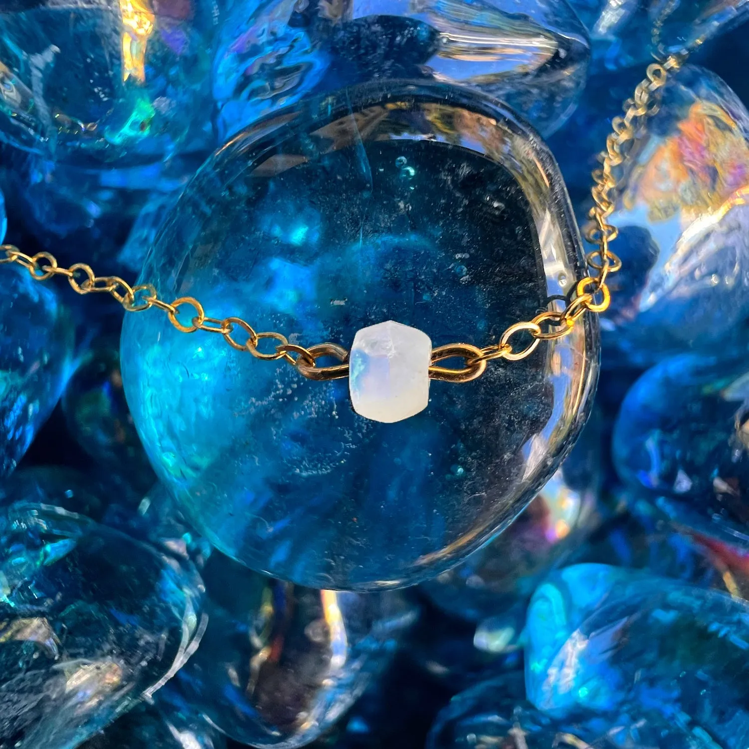 Moonstone Choker Necklace