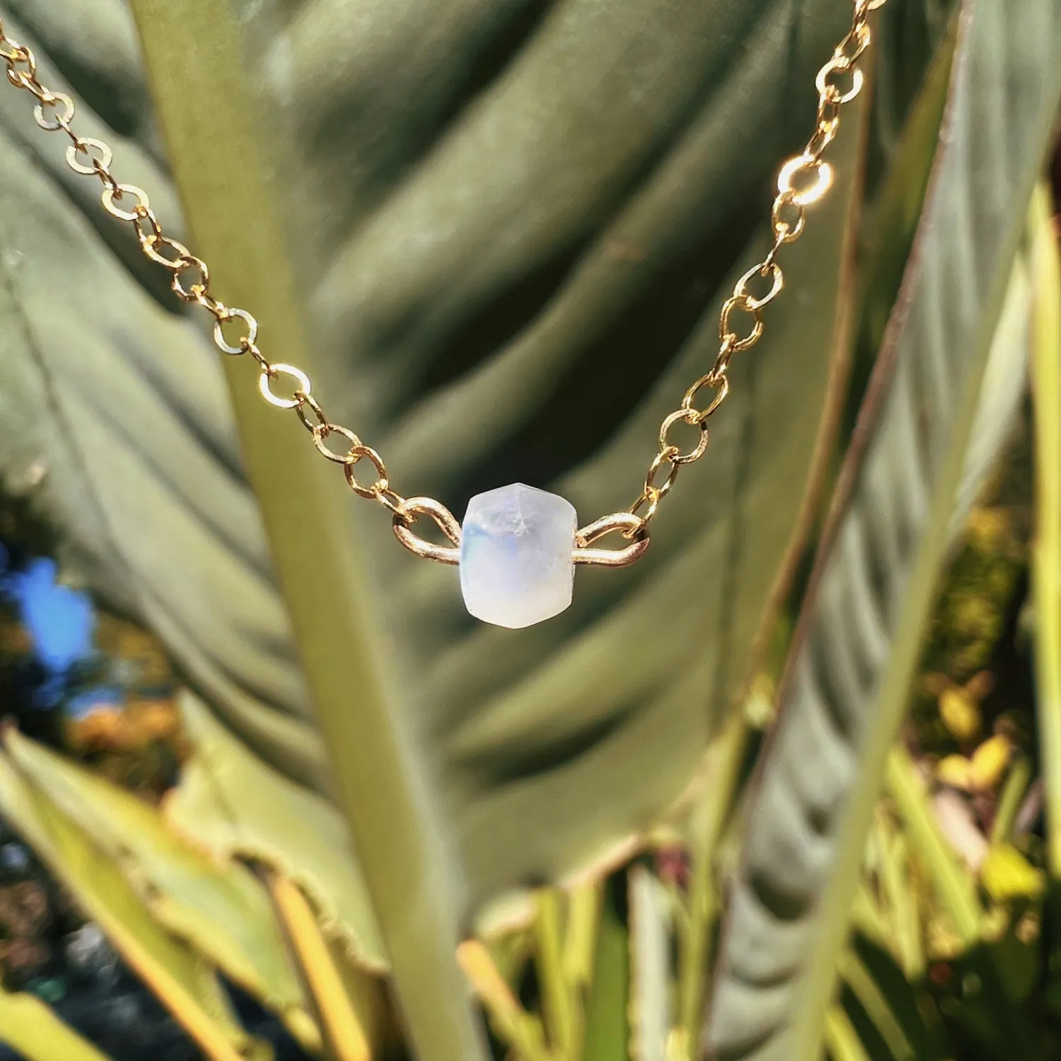 Moonstone Choker Necklace