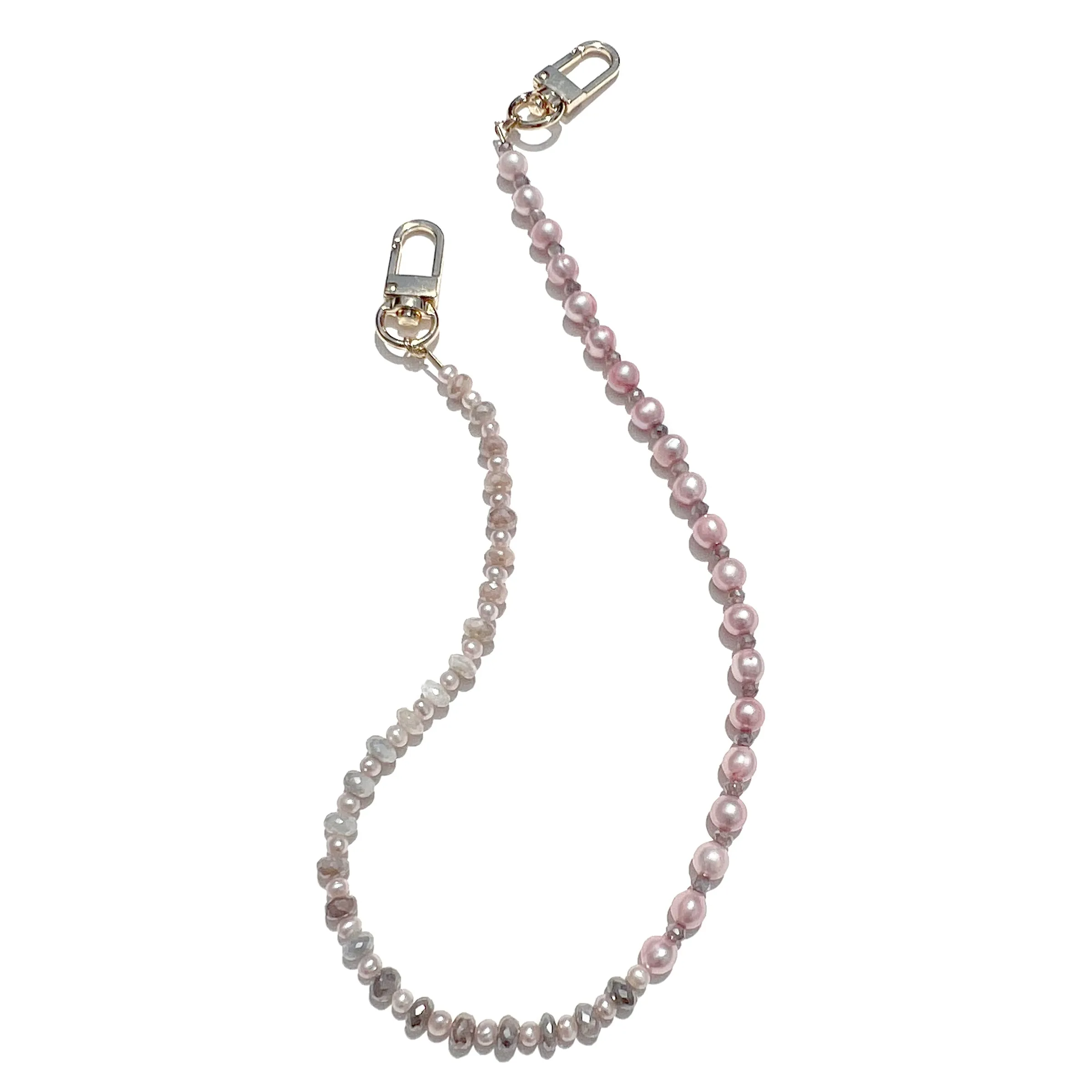 MPR x IMAGINARIUM: Pearl Melange Necklace in Mauve Pearl and Moonstone