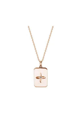 Murkani Rectangle Necklace  - Rose Gold