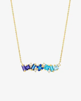 Nadima Blue Ombre Milli Bar Pendant