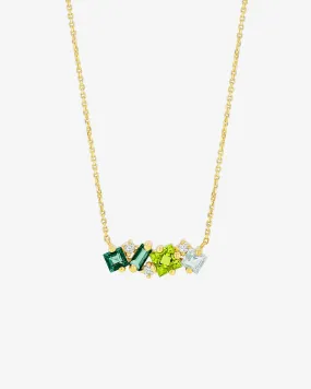 Nadima Green Ombre Midi Bar Pendant