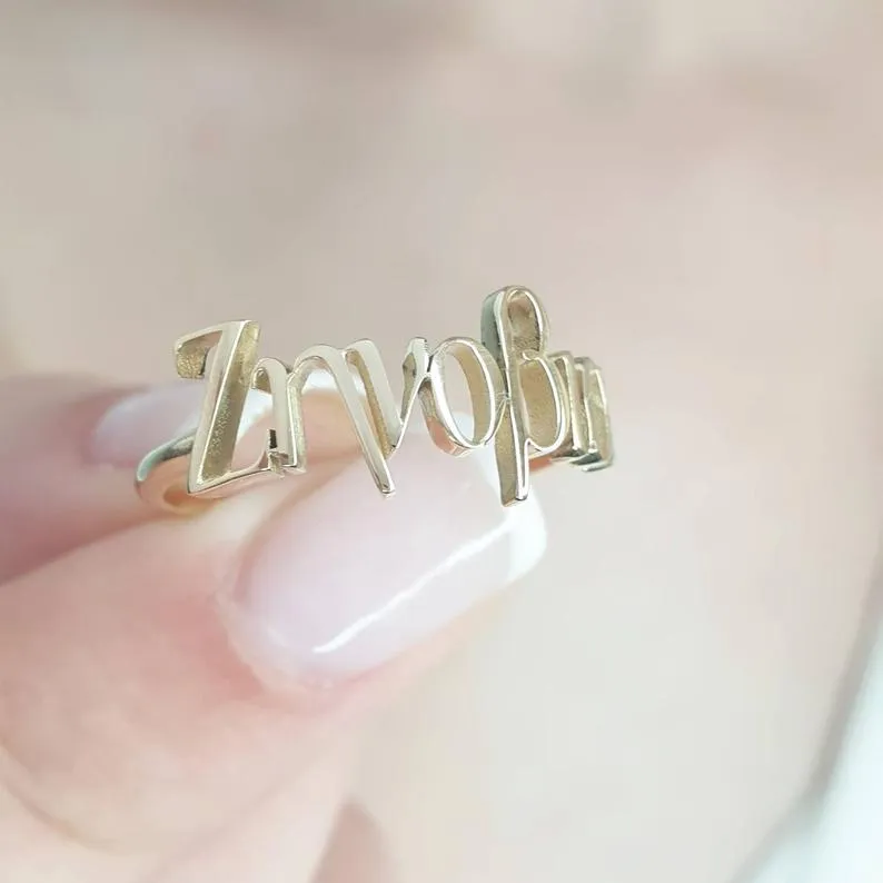 Name Ring Gold