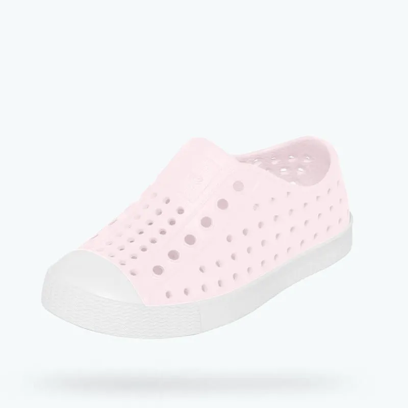 Native Shoes Milk Pink/Shell White Toddler/Children's Jefferson Shoe