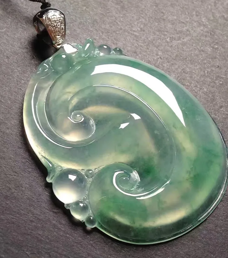 Natural Jade Pendant Jadeite Ruyi Pendant PT226