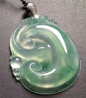 Natural Jade Pendant Jadeite Ruyi Pendant PT226