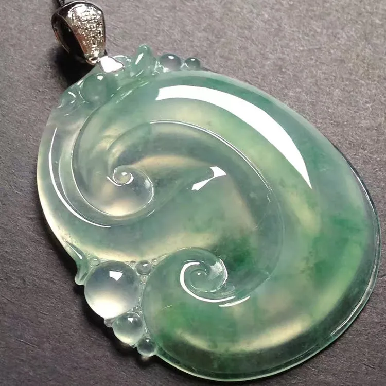 Natural Jade Pendant Jadeite Ruyi Pendant PT226