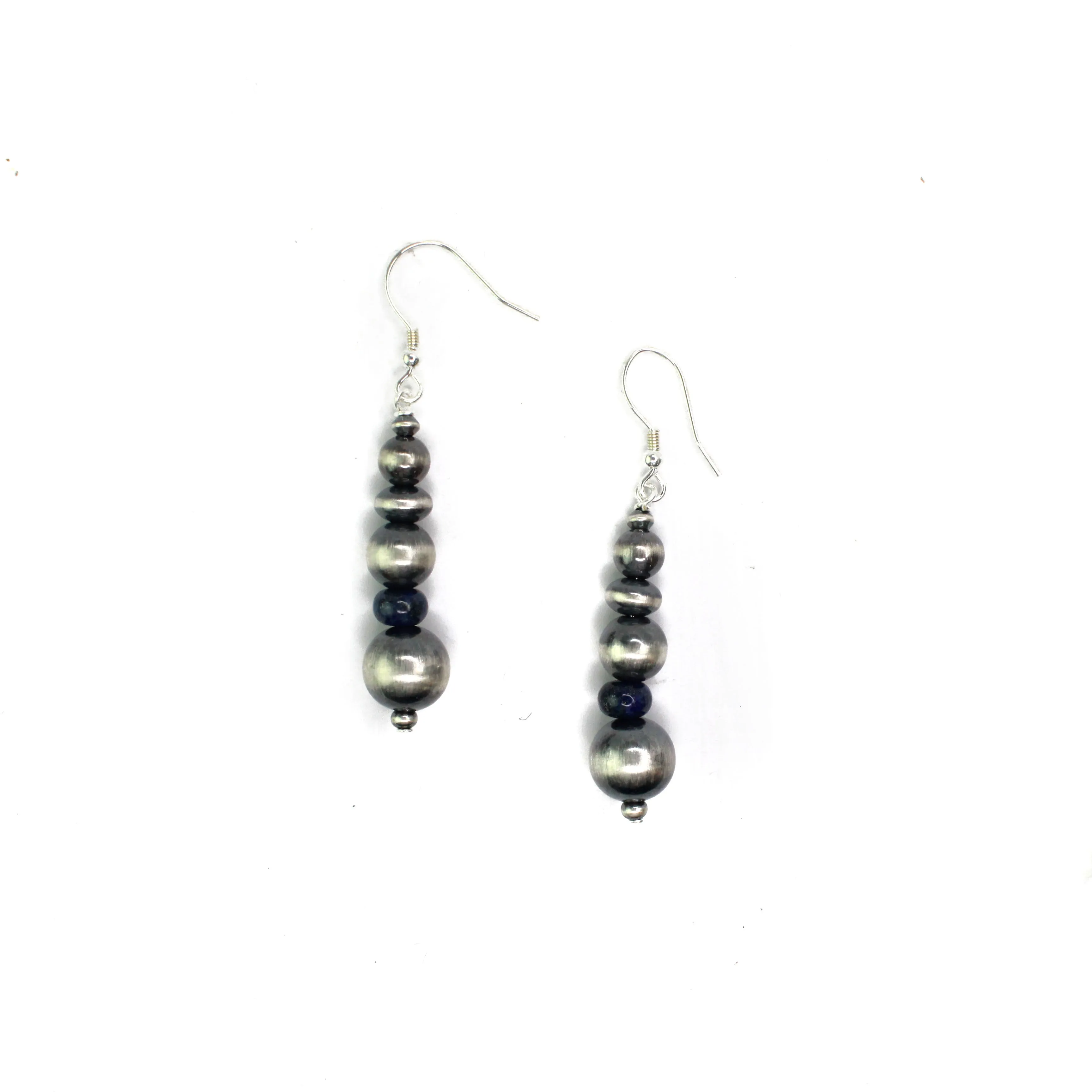 Navajo Pearl Earrings- Lapis