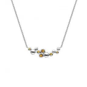 Nettare Genuine Amber Silver Plated Necklace EN007