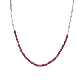 NEW! Ruby Choker Necklace on Gold Filled Clasps by Debbie Fisher