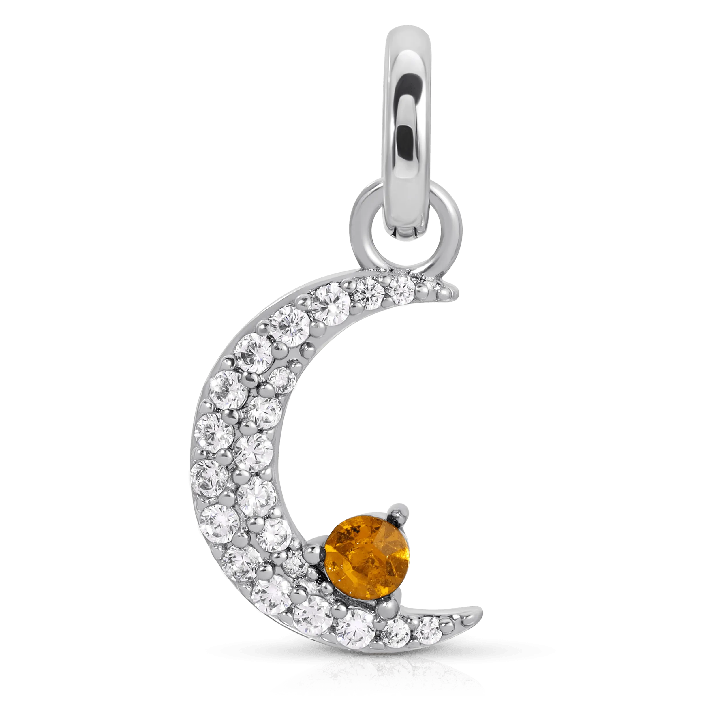 November Topaz Birthstone Charm - Moon (Rewards Store)