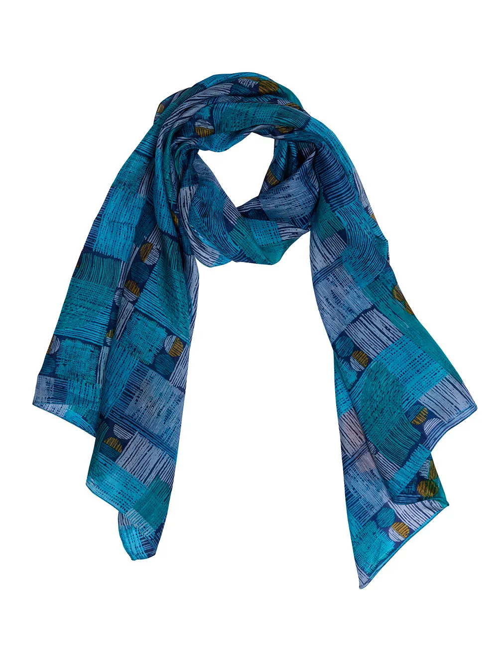 Oceans Silk Scarf