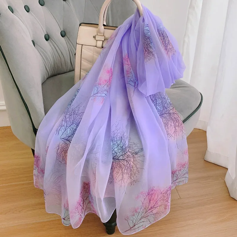 Oversized Silk Scarf for Women