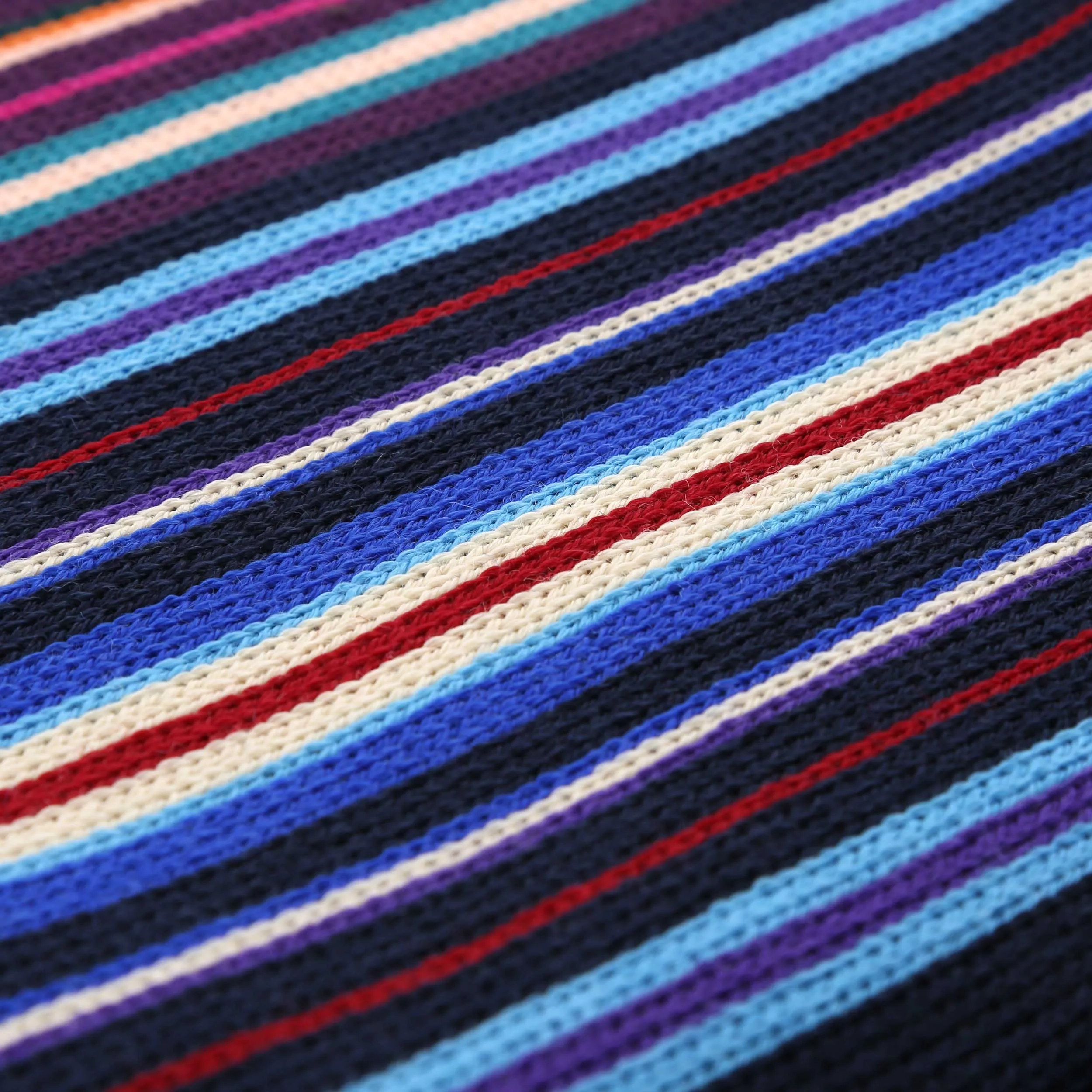 Paul Smith Spectrum Stripe Scarf in Navy