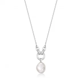 Pearl Sparkle Pendant Necklace  N043-03H