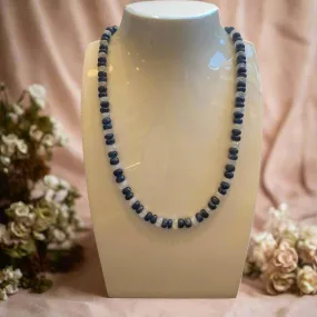 Plumb Silver Original Sapphire and Moonstone Necklace