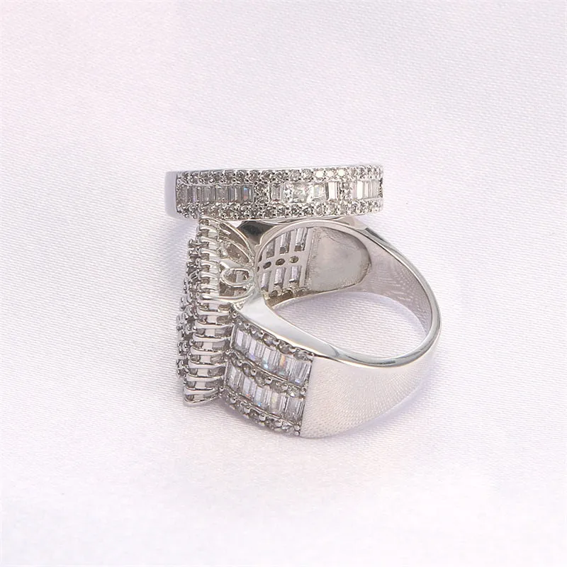 Princess cut  2 Pieces Wedding Ring Set  Engagement Rings For Women