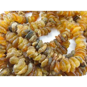 "Water Amber" Nuggets Strand / Necklace