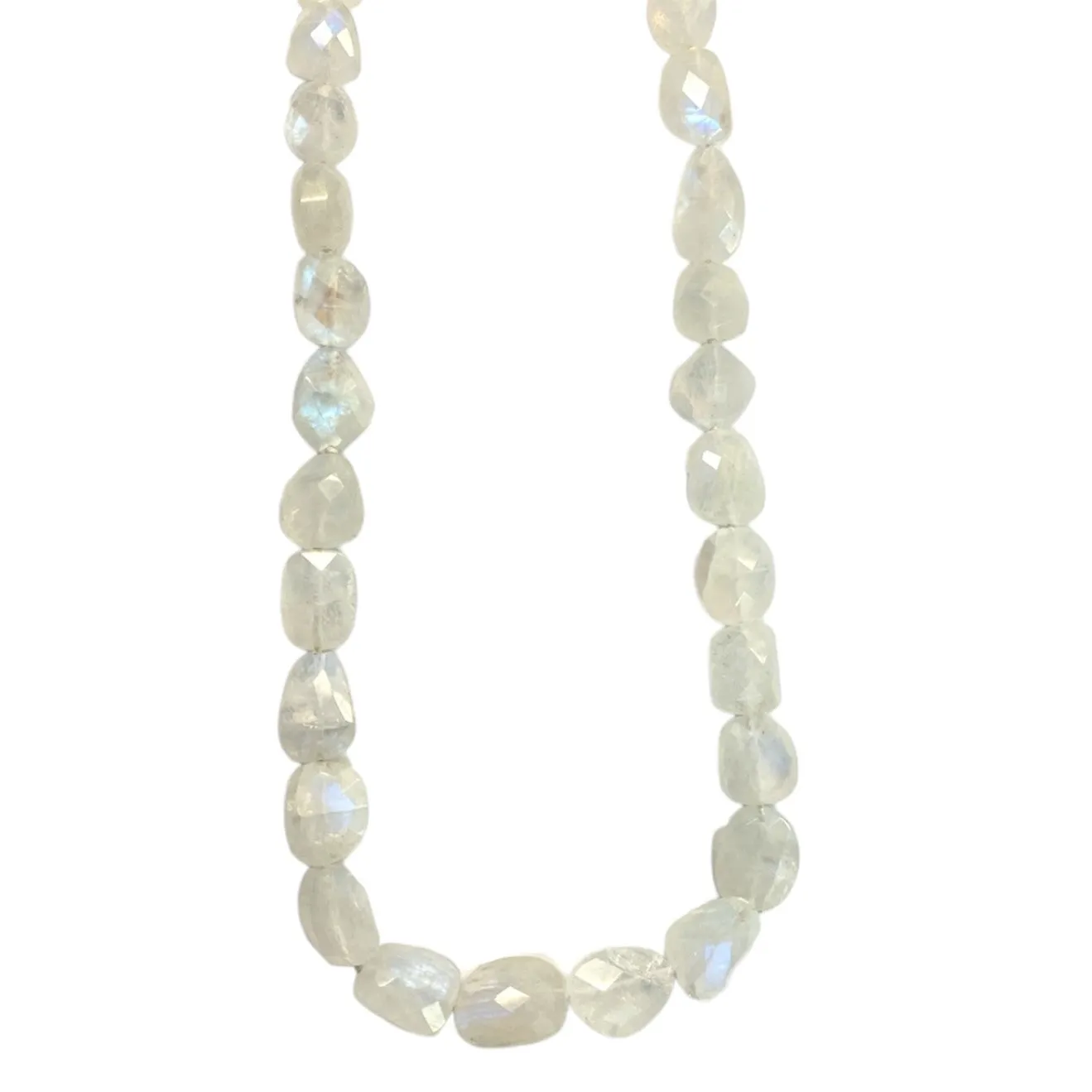 Rainbow Moonstone Beaded Necklace