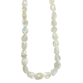 Rainbow Moonstone Beaded Necklace