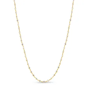 Rainbow Moonstone Oval Necklace In 18K Yellow Gold