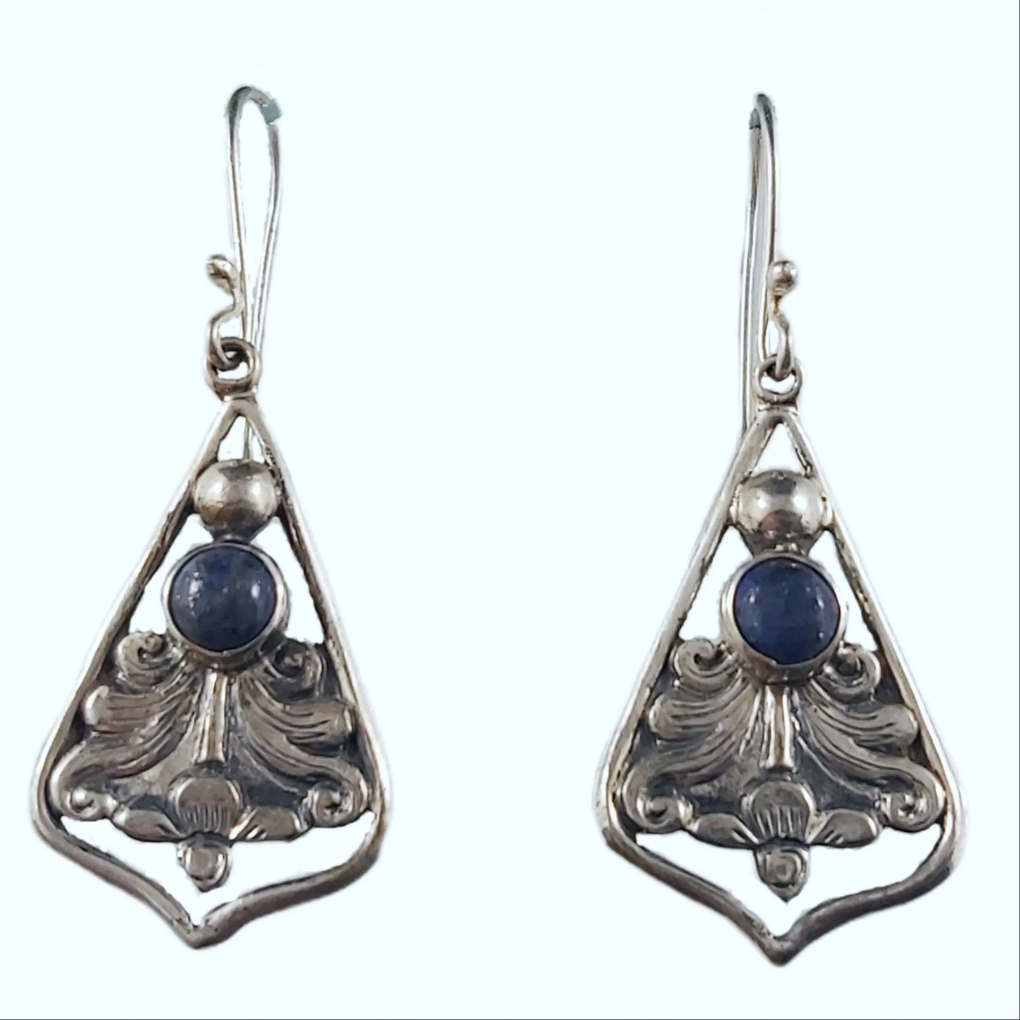 Regal Silver Earrings