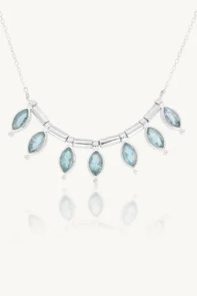 Rising Apatite Silver Necklace