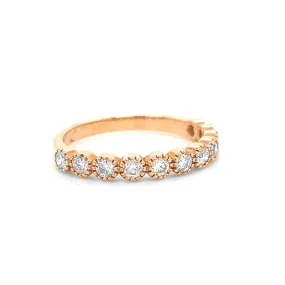 Rose Gold Diamond Band R084N