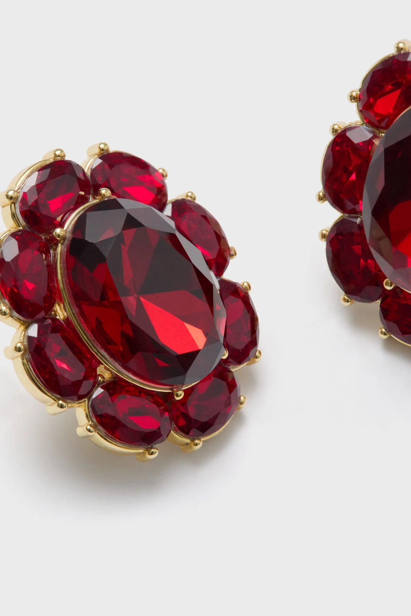 Ruby Crystal Emaline Studs