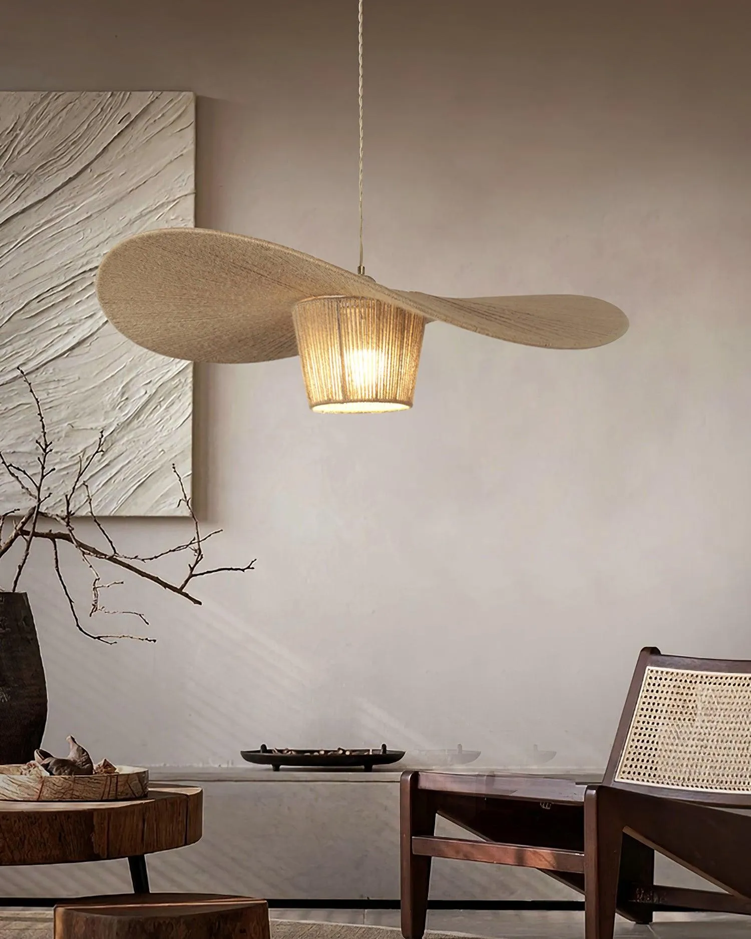 Rustic Hat Pendant Lamp