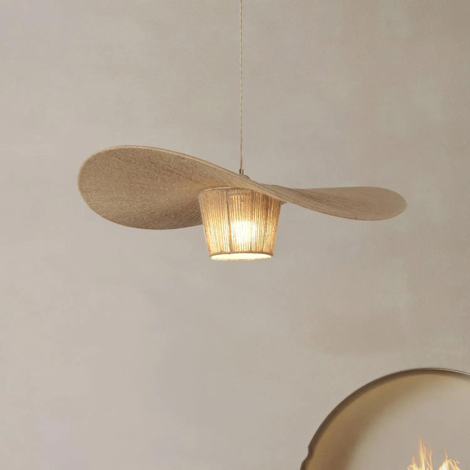 Rustic Hat Pendant Lamp